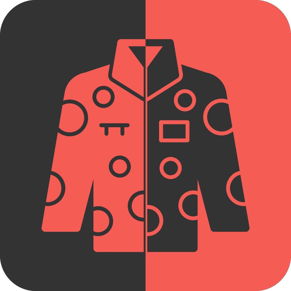 Uniform Red Inverse Icon vector