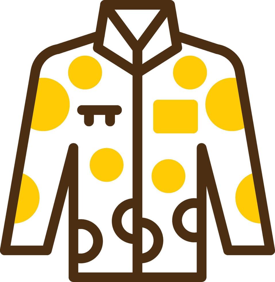 Uniform Yellow Lieanr Circle Icon vector