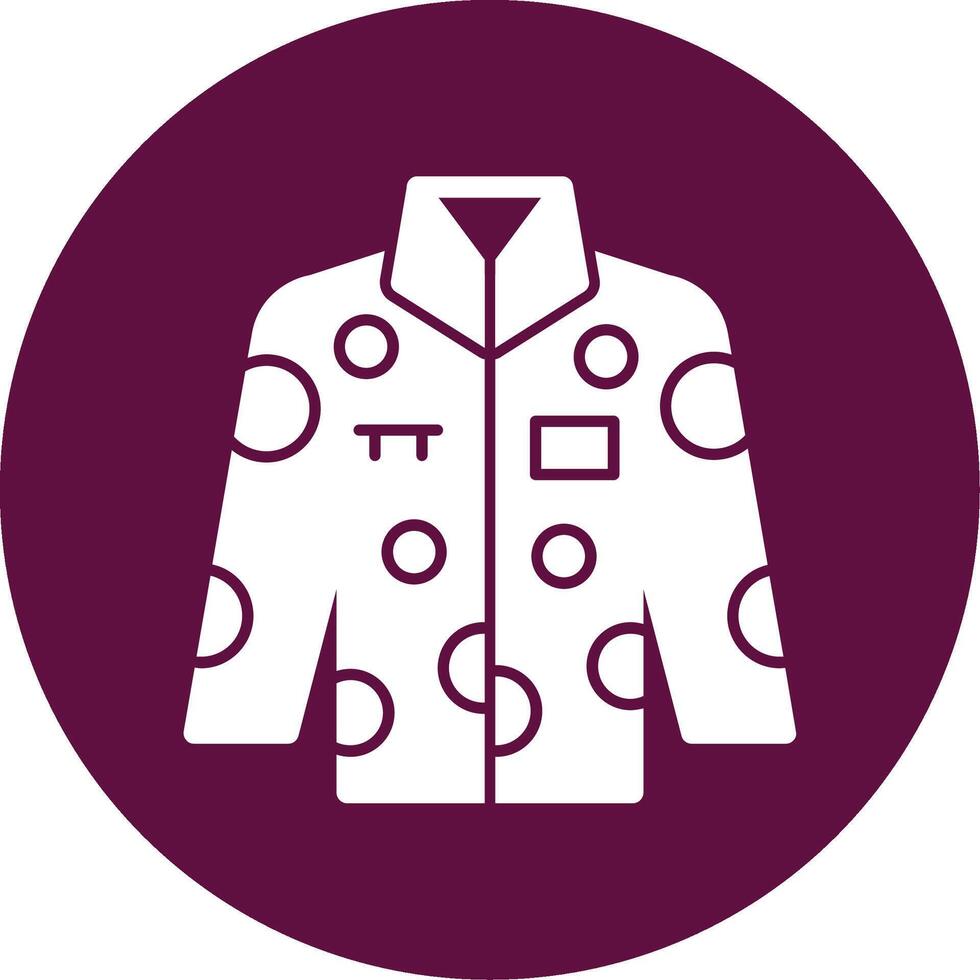Uniform Glyph Circle Icon vector
