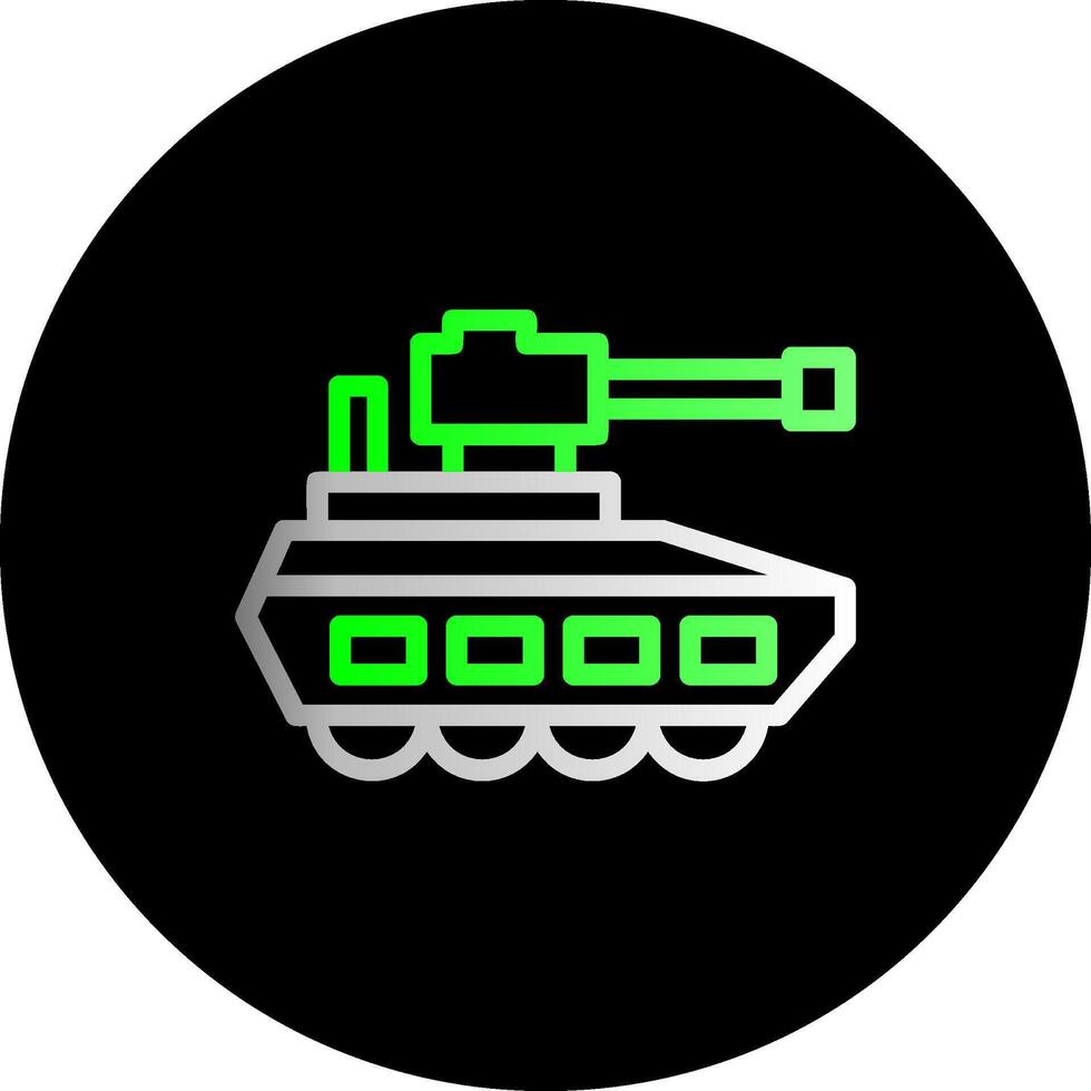 Tank Dual Gradient Circle Icon vector