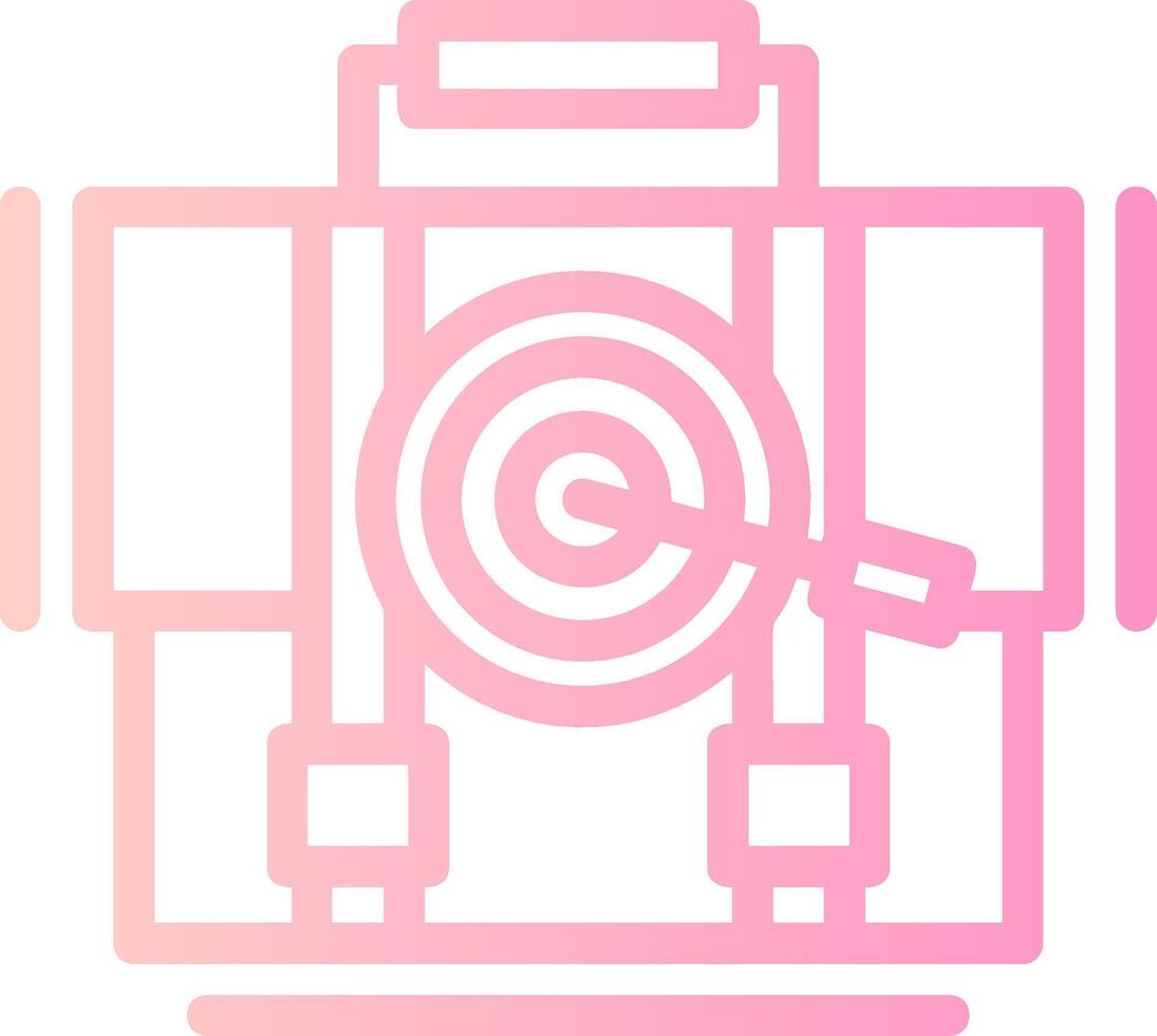 Mission Linear Gradient Icon vector