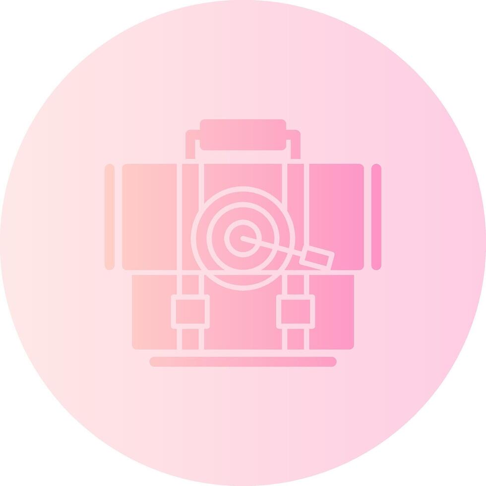 Mission Gradient Circle Icon vector