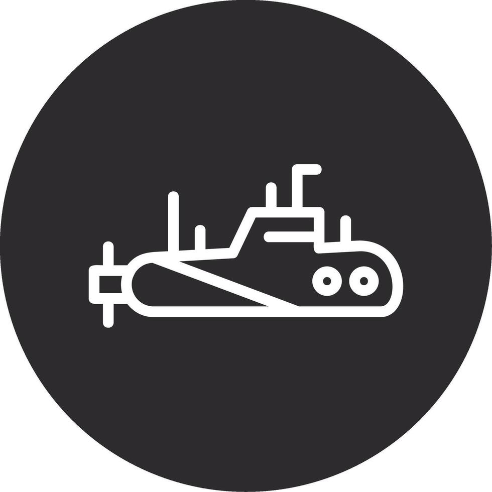 Submarine Inverted Icon vector