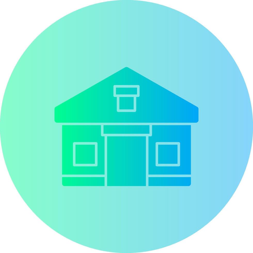 Tents Gradient Circle Icon vector