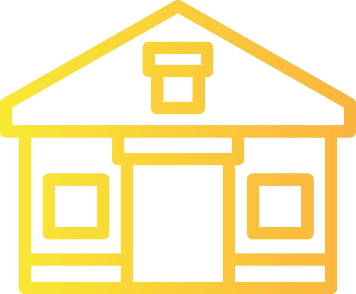 Tents Linear Gradient Icon vector