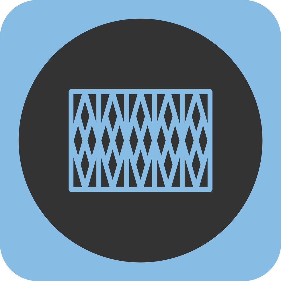 Camouflage netting Linear Round Icon vector