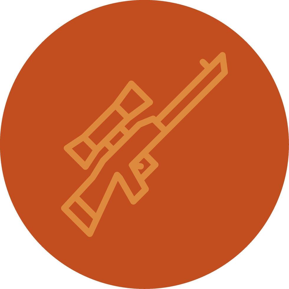 Sniper Line Multi color Icon vector