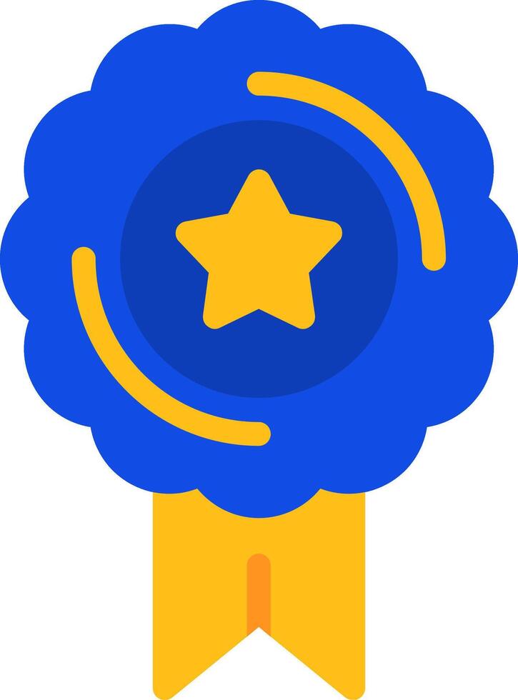 Medal Flat Two Color Icon vector