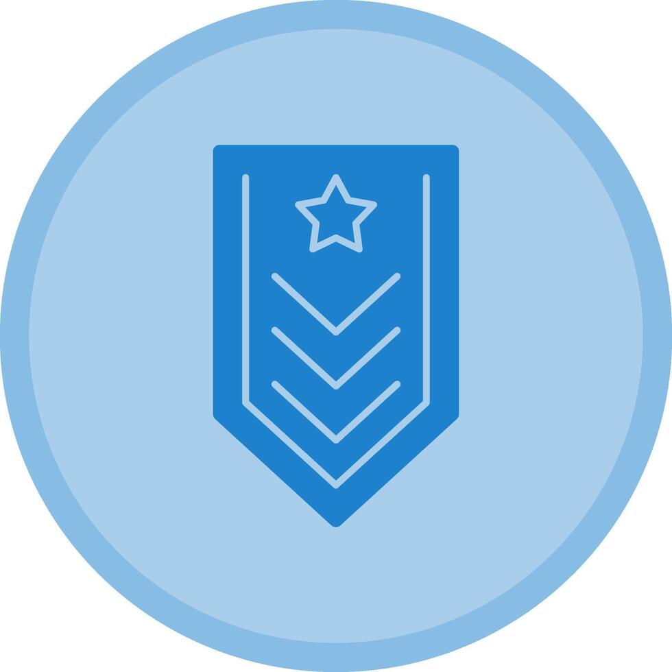 Military badge Multicolor Circle Icon vector