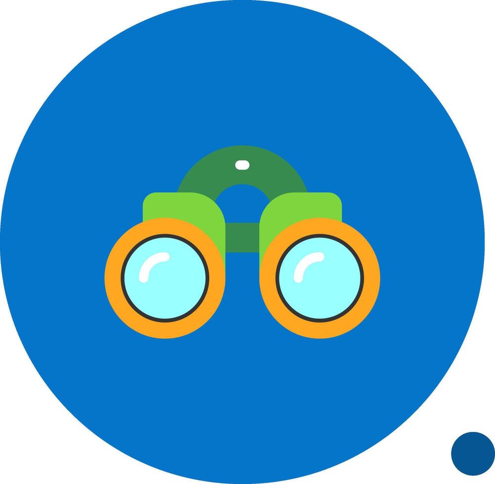 Binoculars Flat Shadow Icon vector