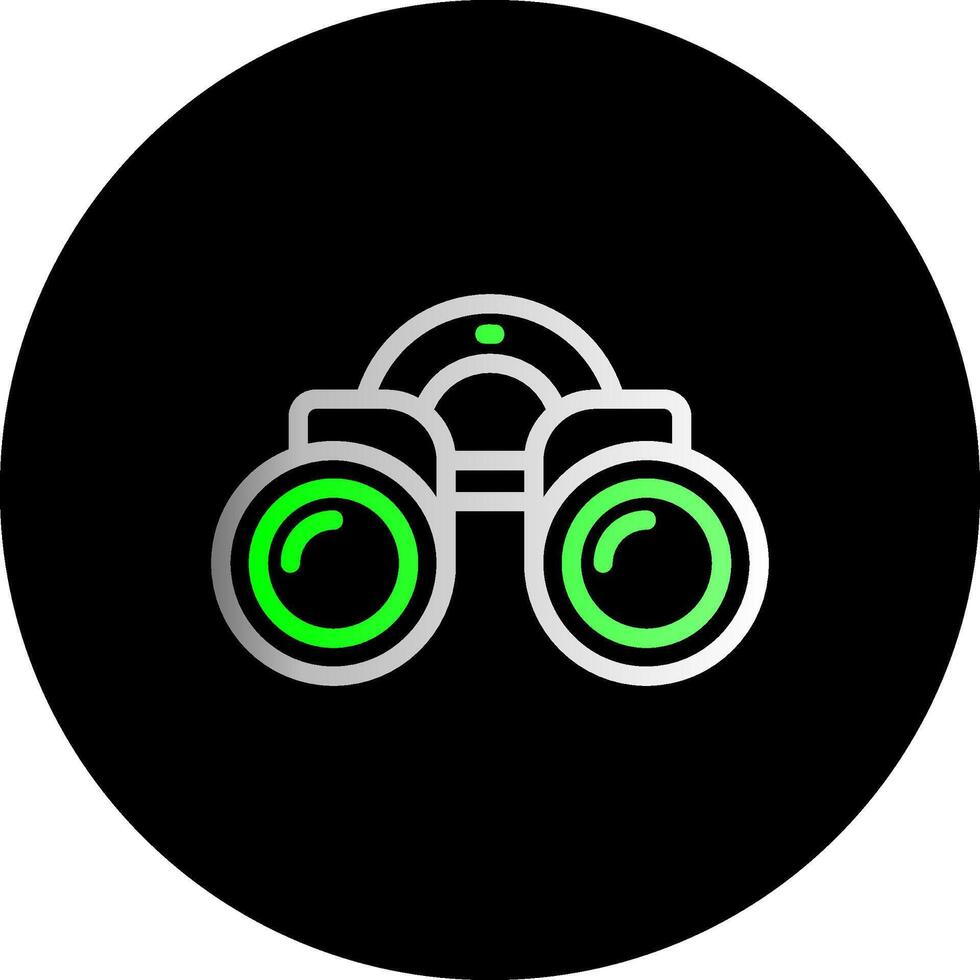 Binoculars Dual Gradient Circle Icon vector