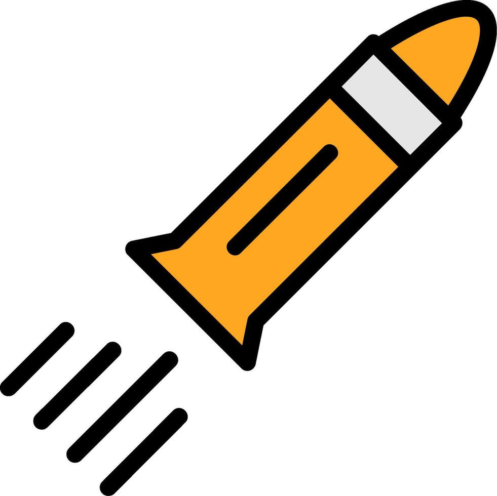 Bullet Line Filled Icon vector