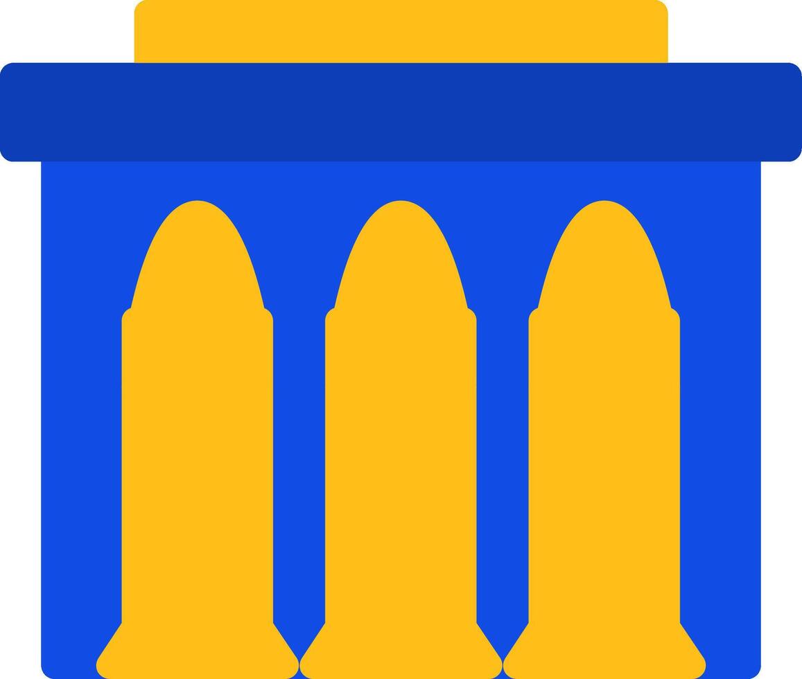 Ammunition Flat Two Color Icon vector