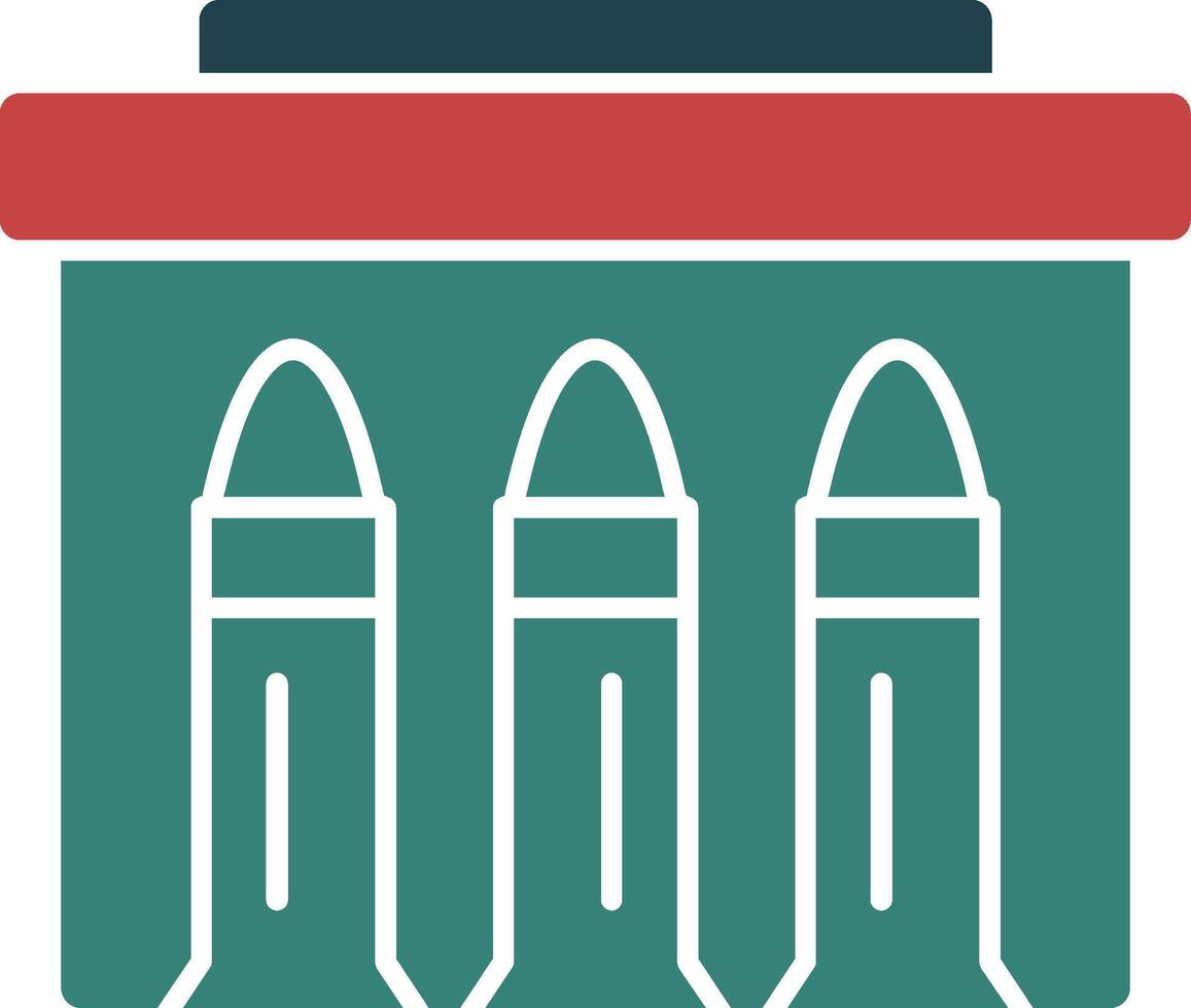 Ammunition Glyph Two Color Icon vector