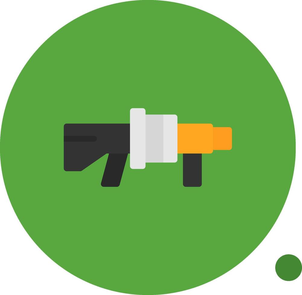 Grenade launcher Flat Shadow Icon vector