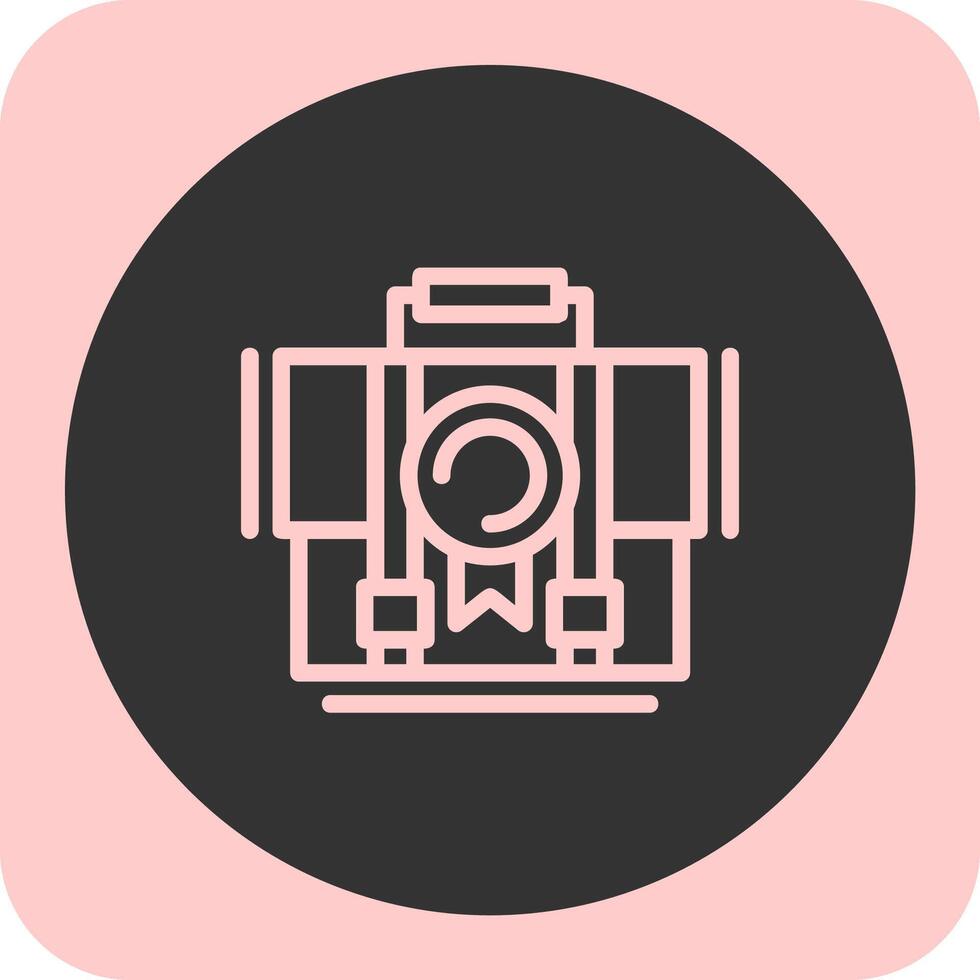 Achievement Linear Round Icon vector