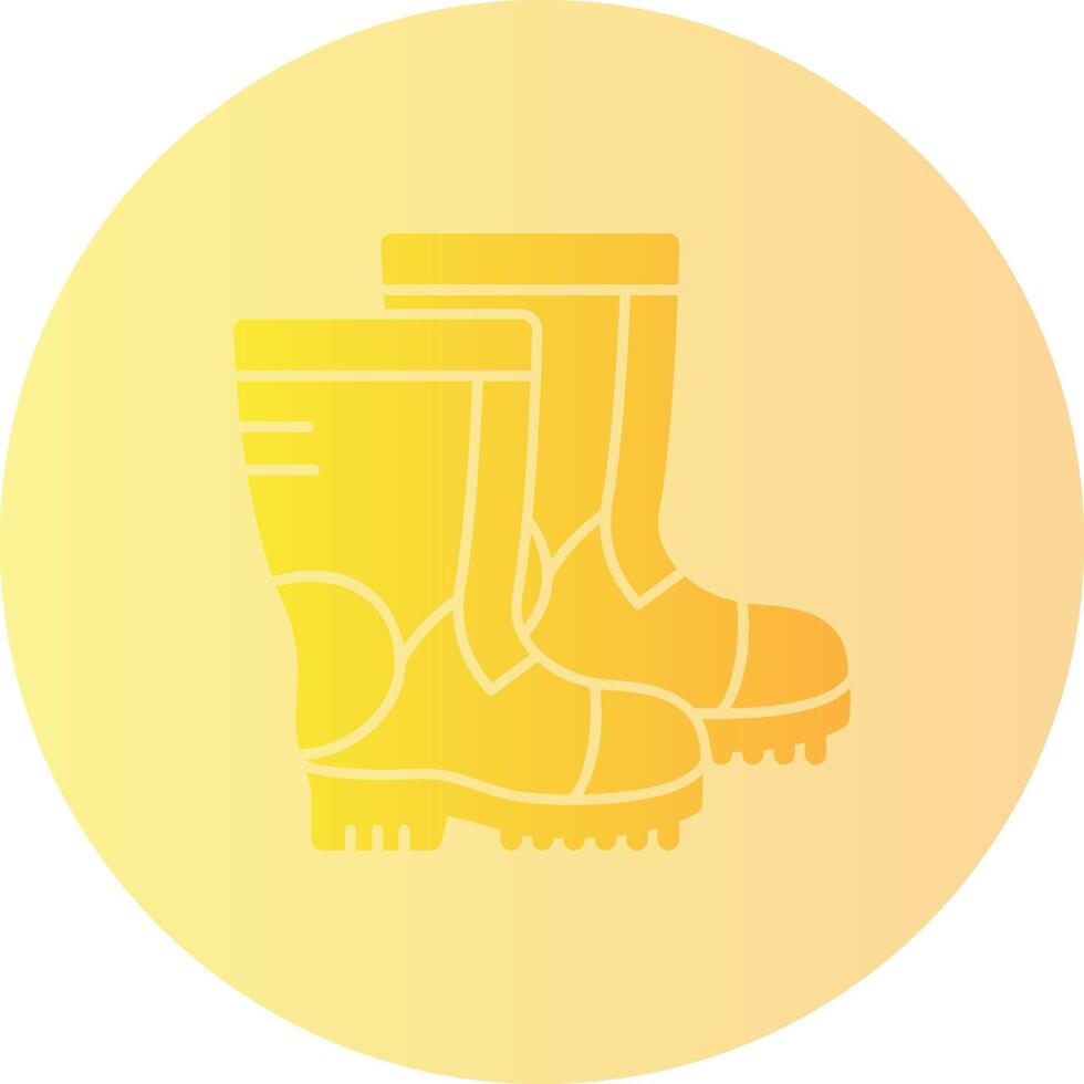 Combat boots Gradient Circle Icon vector