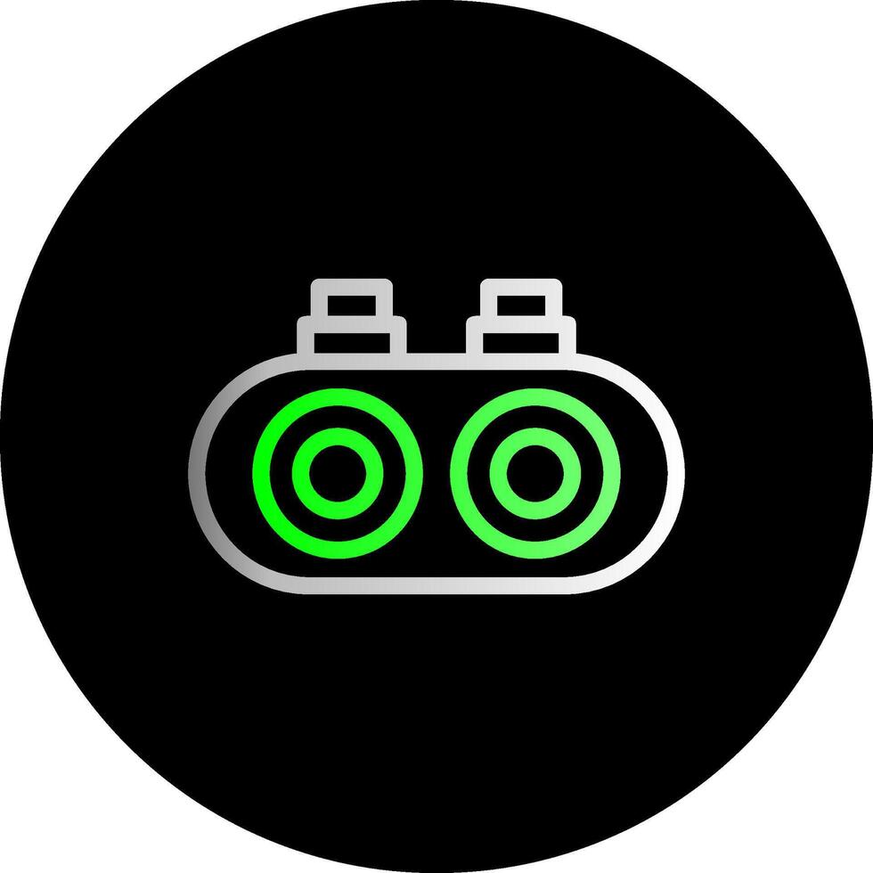Night vision goggles Dual Gradient Circle Icon vector