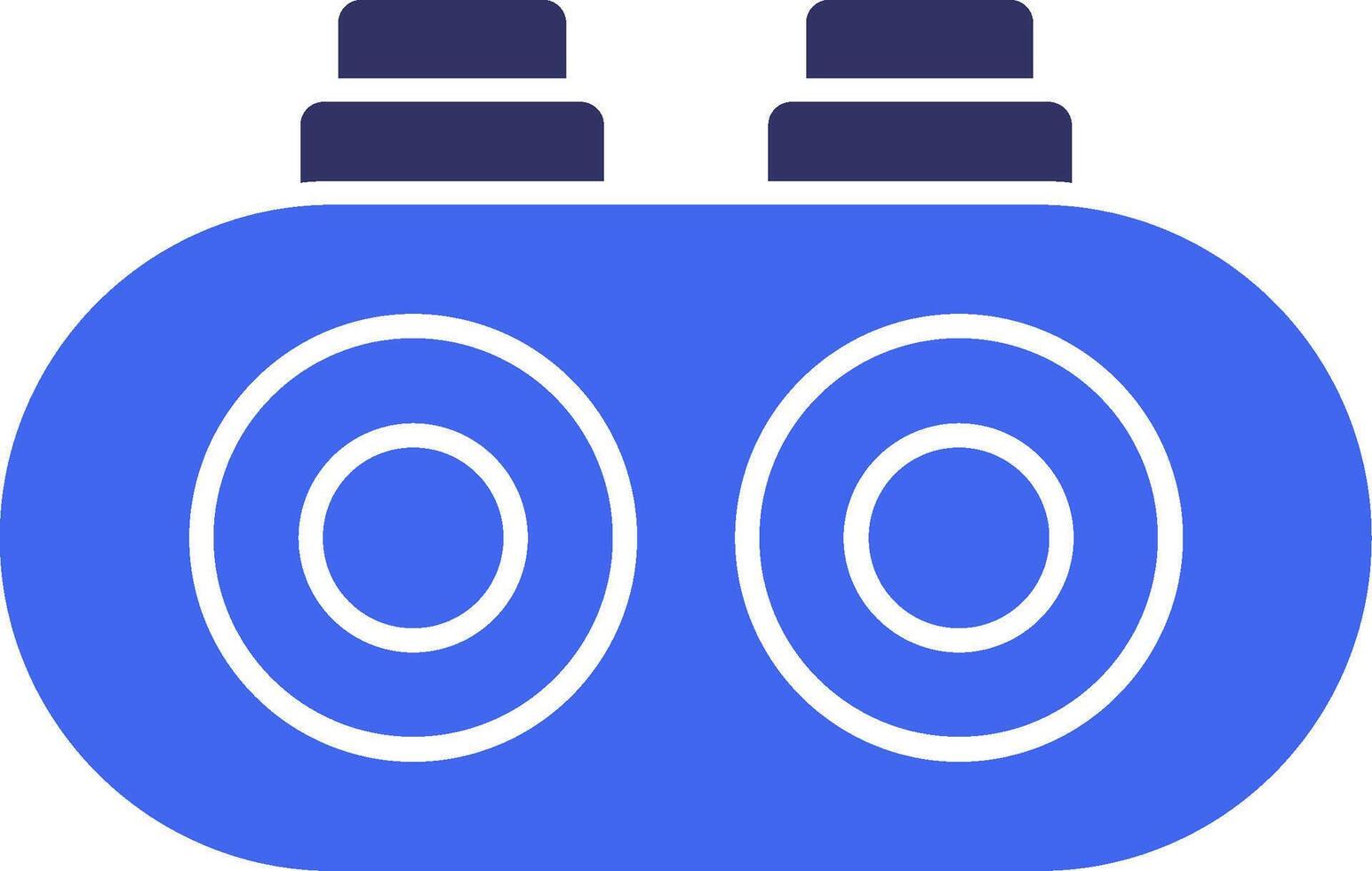 Night vision goggles Solid Two Color Icon vector