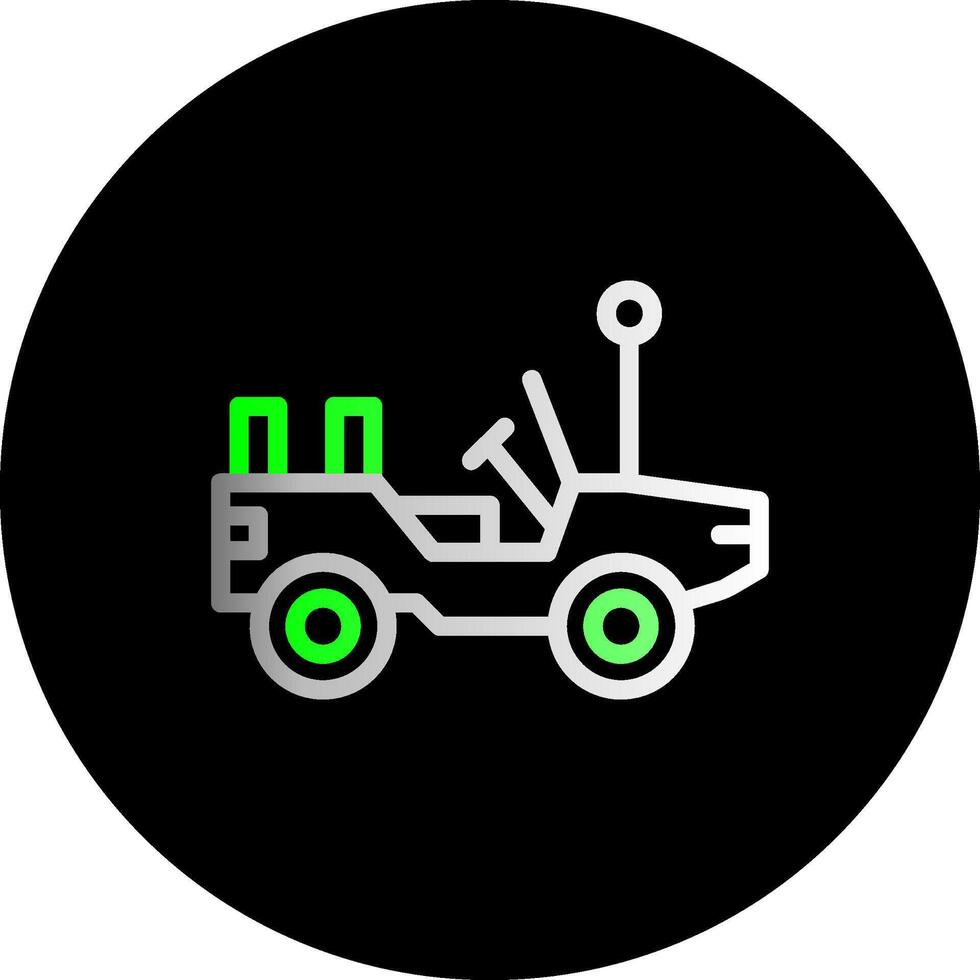 Jeep Dual Gradient Circle Icon vector