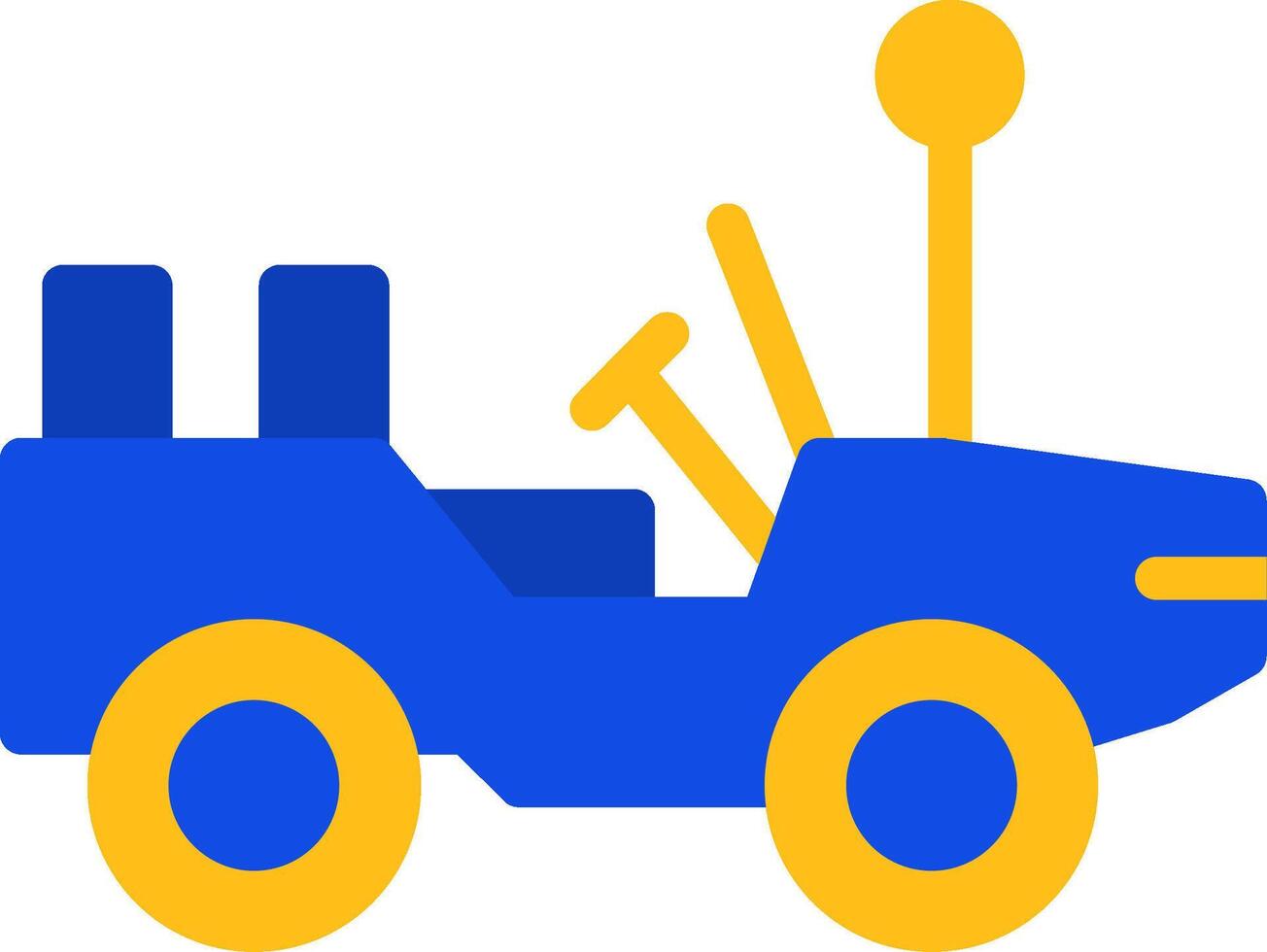 Jeep Flat Two Color Icon vector