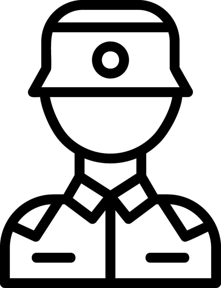 Military police Line Icon vector
