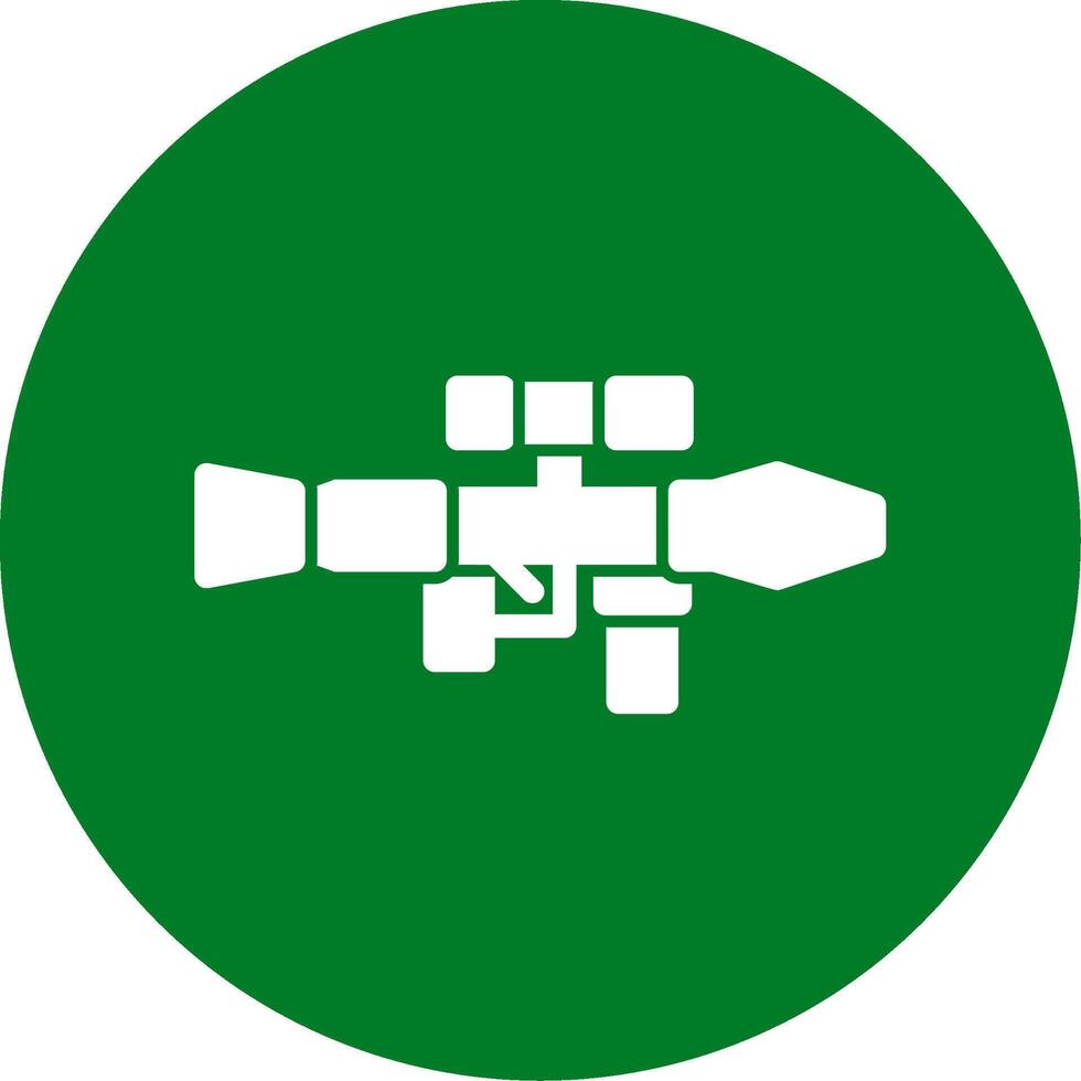 Rocket launcher Line Two Color Icon vector