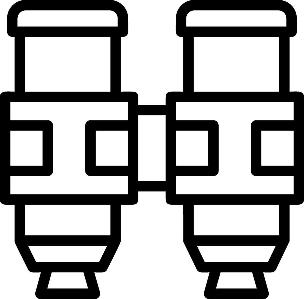 Military binoculars Line Icon vector