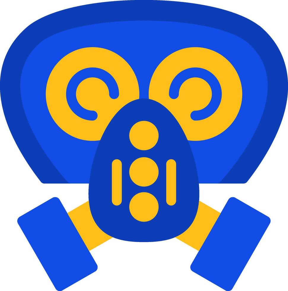 Gas mask filter Flat Two Color Icon vector