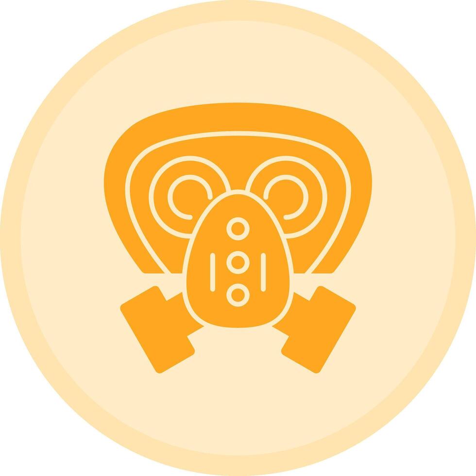 Gas mask filter Multicolor Circle Icon vector