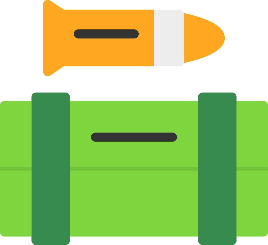 Ammunition box Flat Icon vector