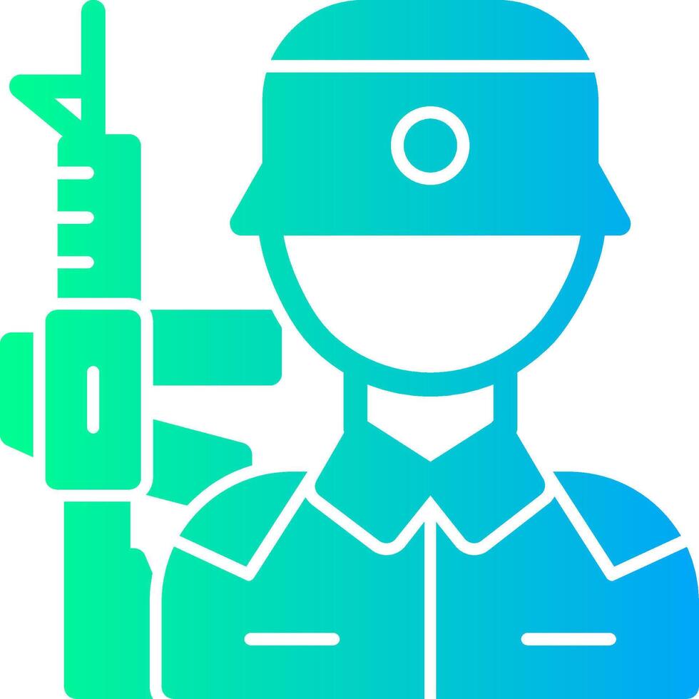 Boot camp Solid Multi Gradient Icon vector