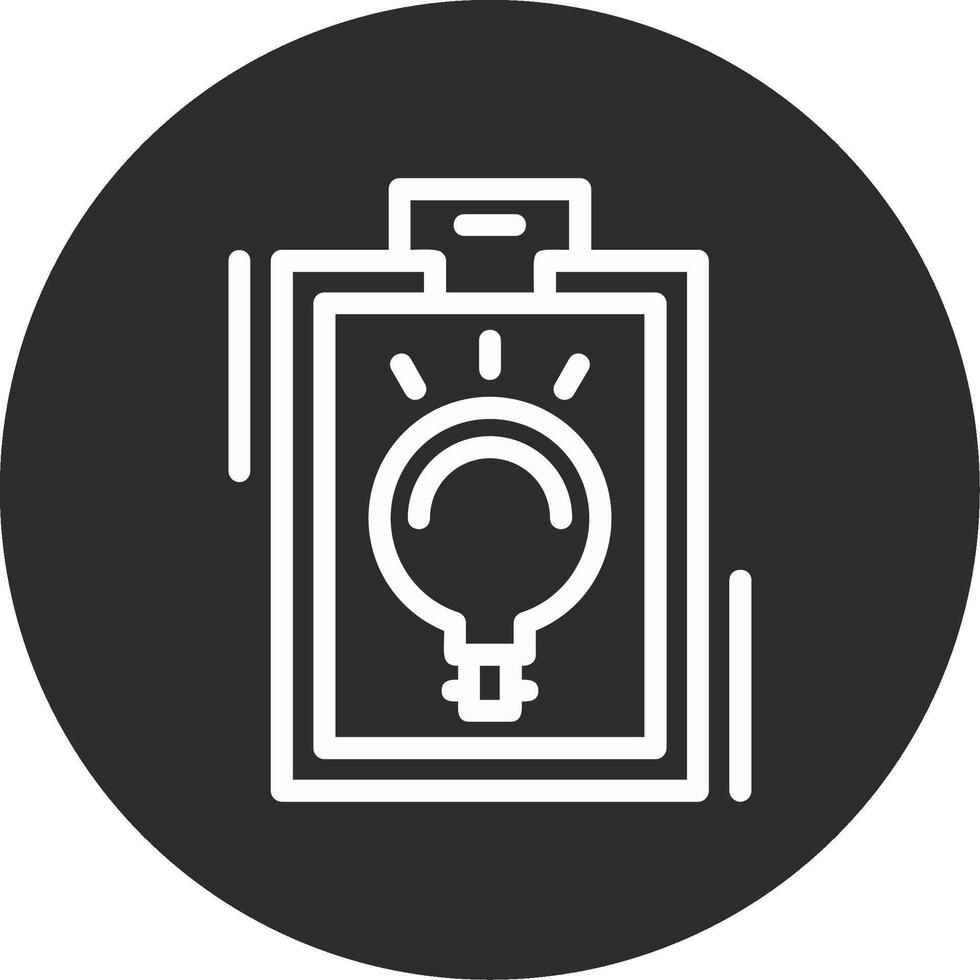 Lightbulb Inverted Icon vector