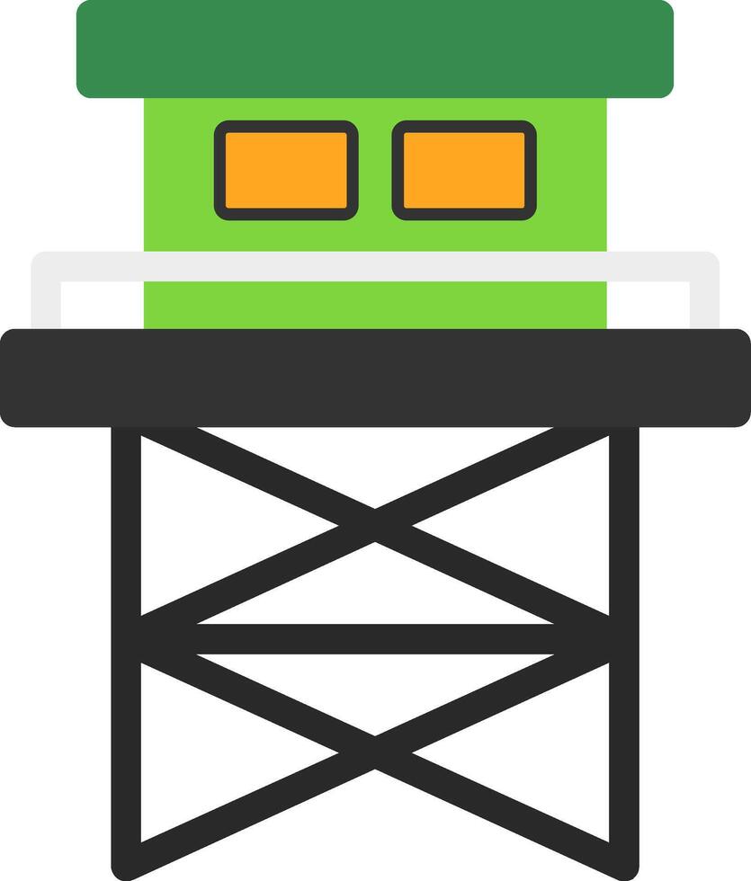 Watchtower Flat Icon vector