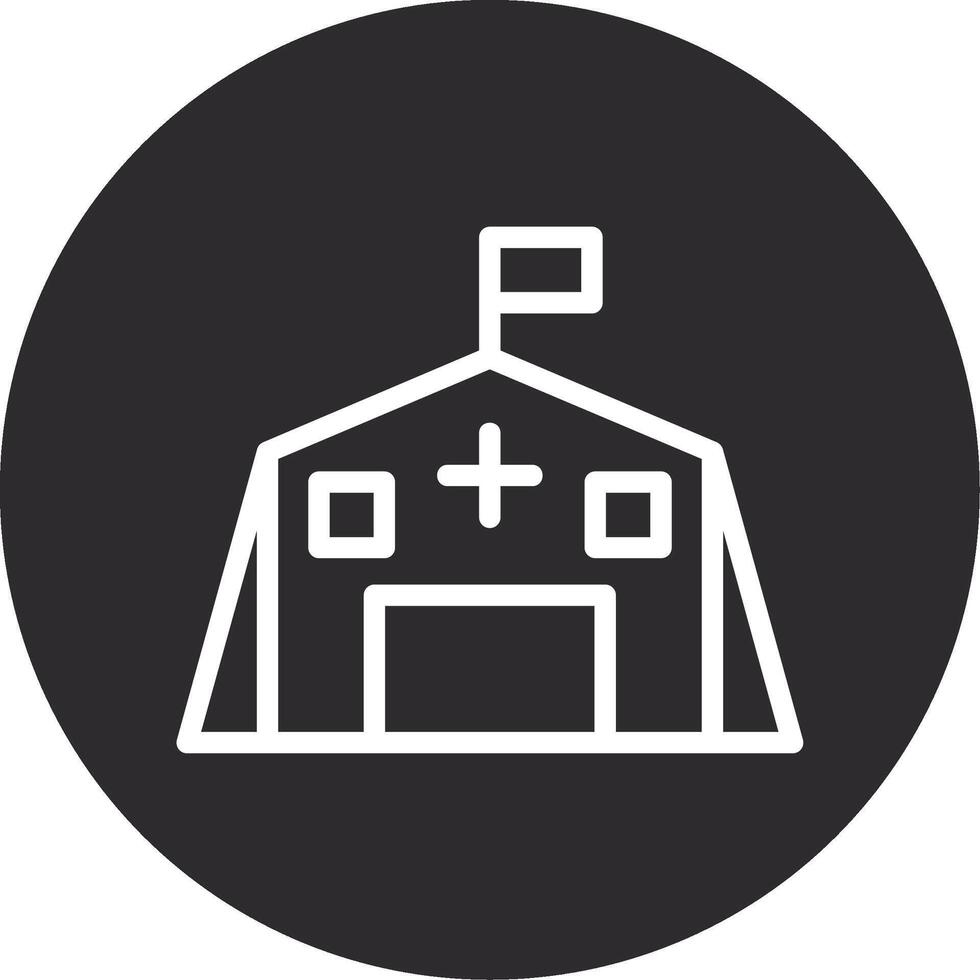 Field hospital Inverted Icon vector