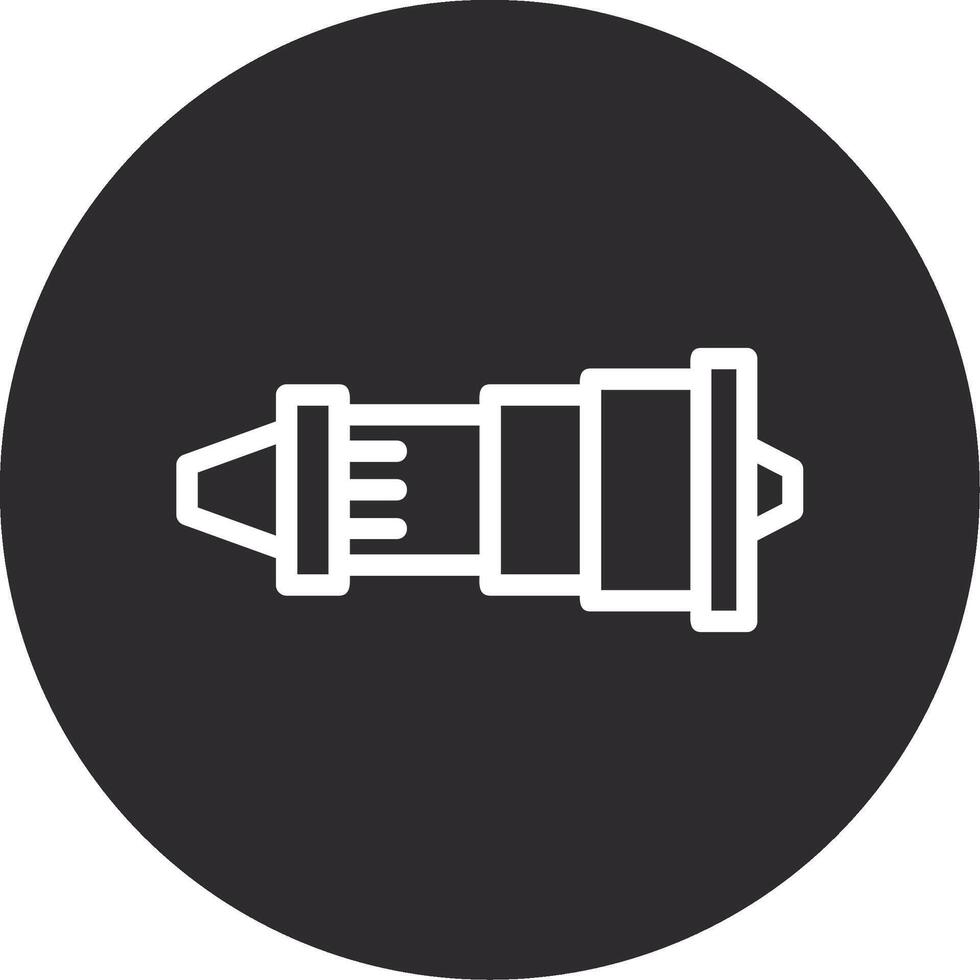 Jet engine Inverted Icon vector