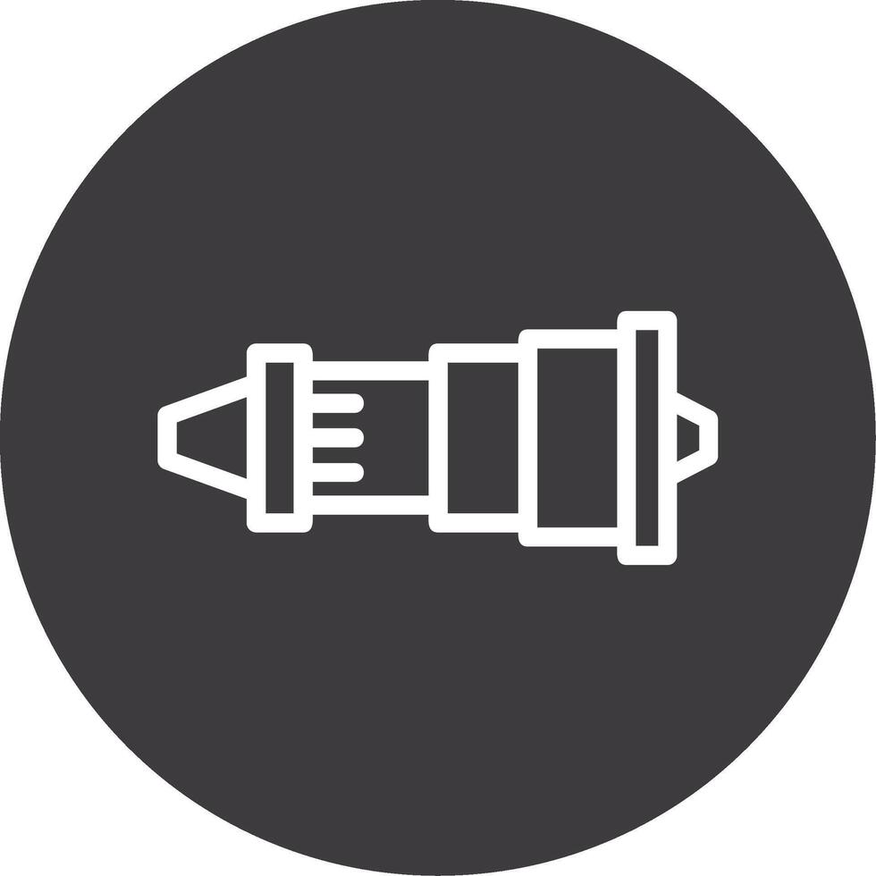 Jet engine Outline Circle Icon vector