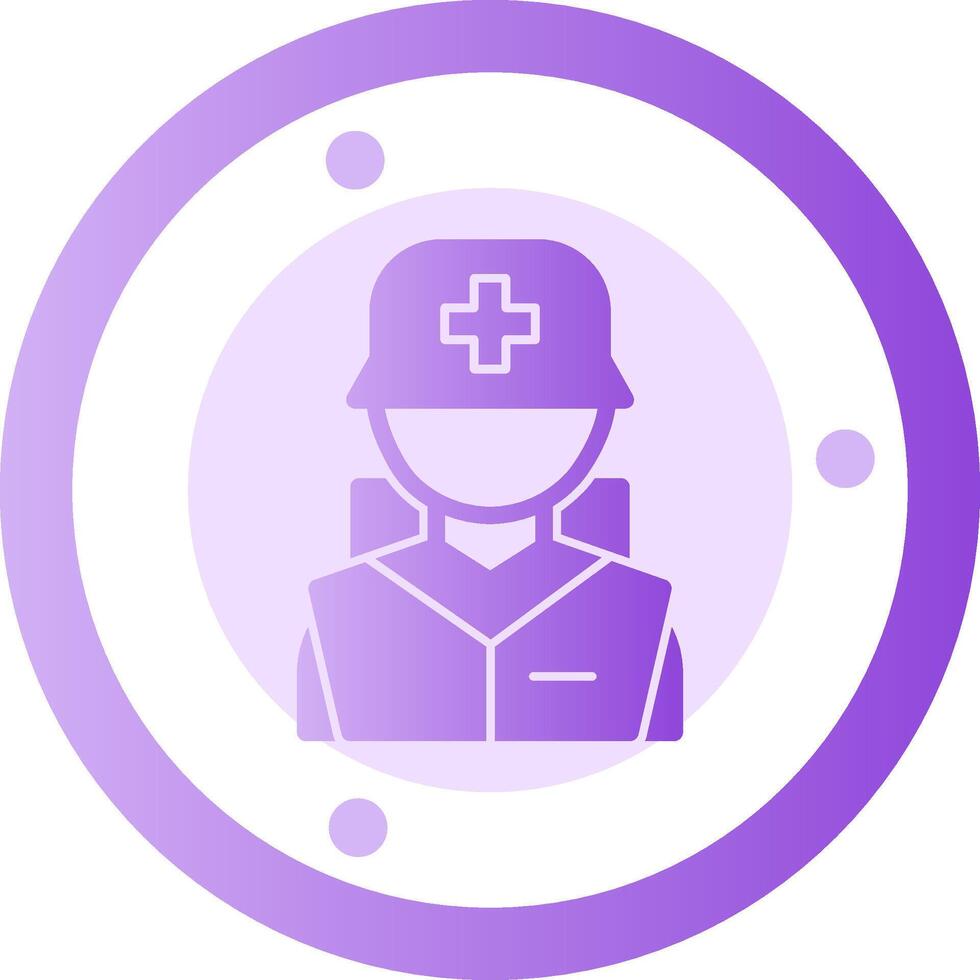 Combat medic Glyph Gradient Icon vector