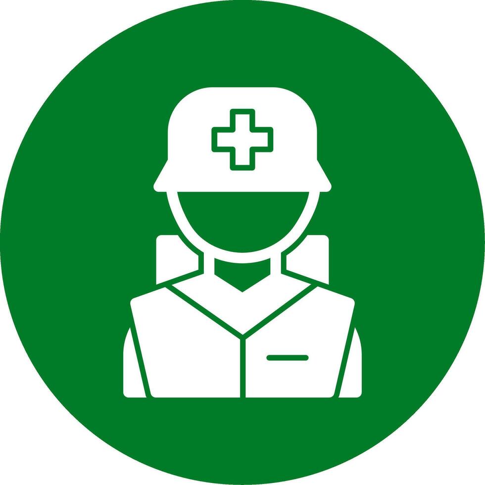 Combat medic Line Two Color Icon vector