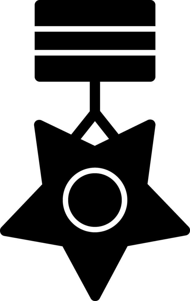 Medal of Honor Glyph Icon vector