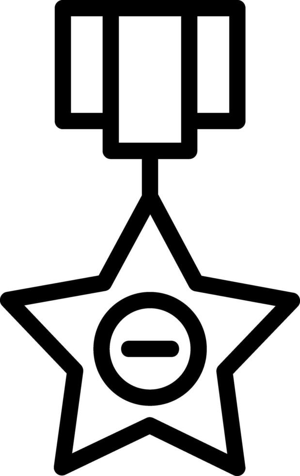 Silver Star Line Icon vector