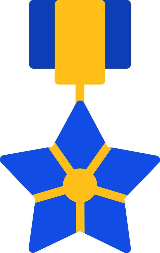 Bronze Star Flat Two Color Icon vector