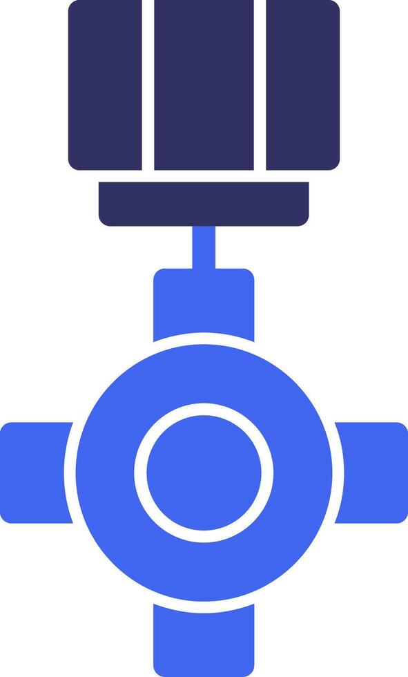 Distinguished Service Cross Solid Two Color Icon vector