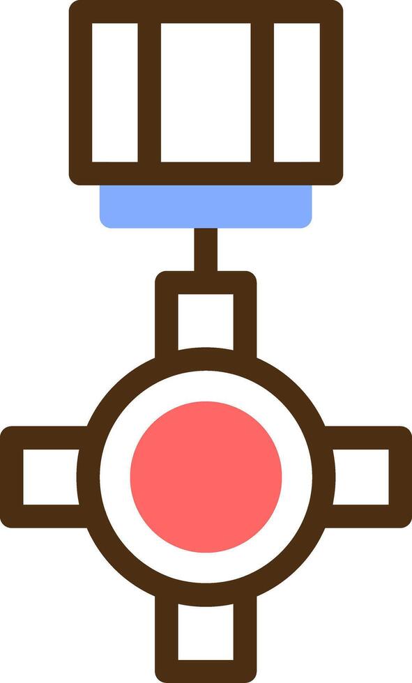 Distinguished Service Cross Color Filled Icon vector