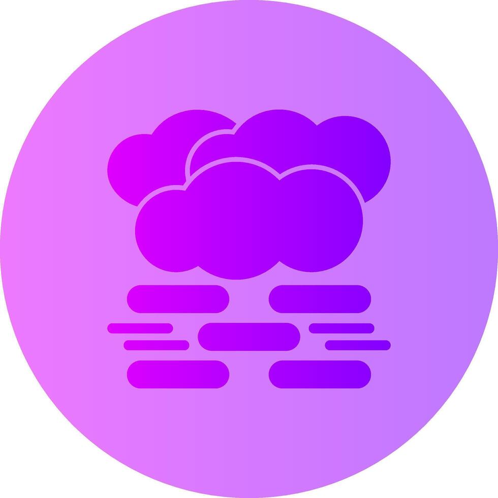 niebla degradado circulo icono vector