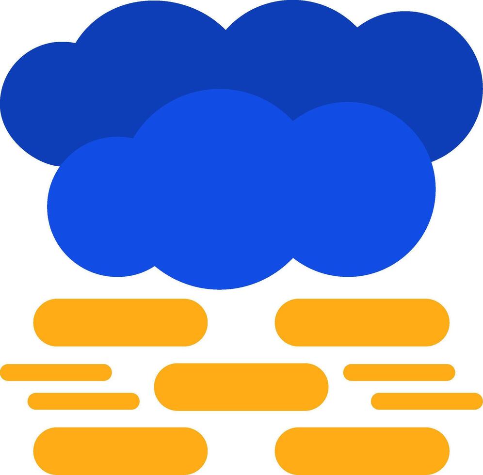 Mist Flat Two Color Icon vector