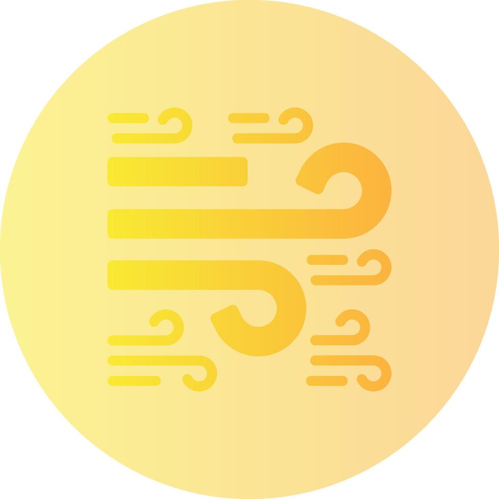 Windy Gradient Circle Icon vector