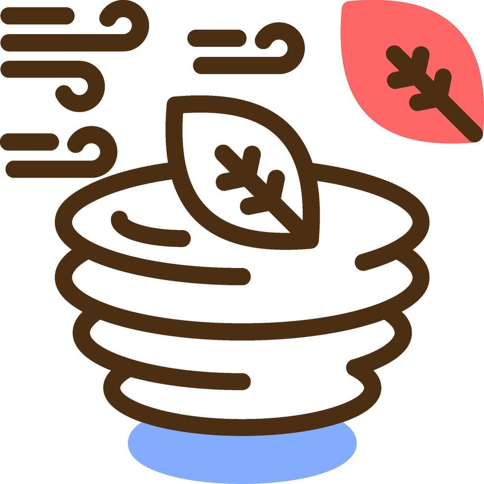 Hurricane Color Filled Icon vector