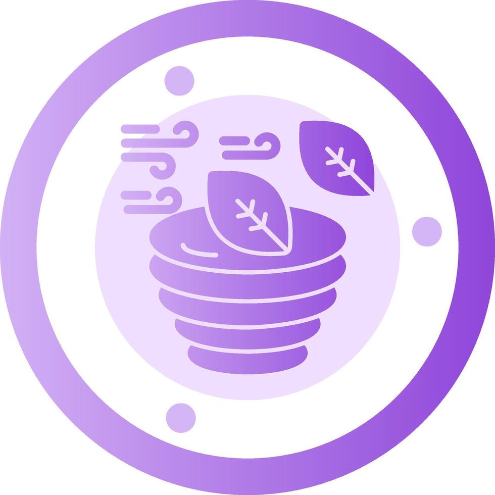Hurricane Glyph Gradient Icon vector