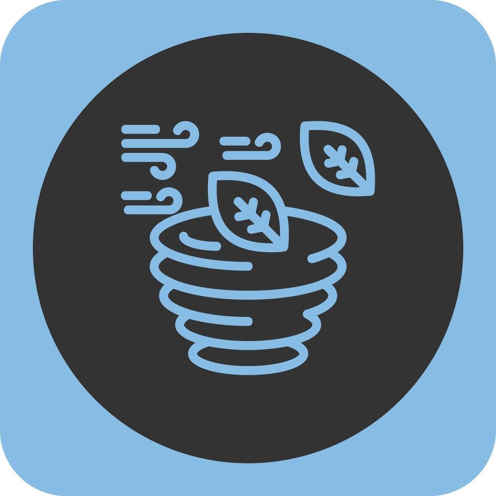 Hurricane Linear Round Icon vector